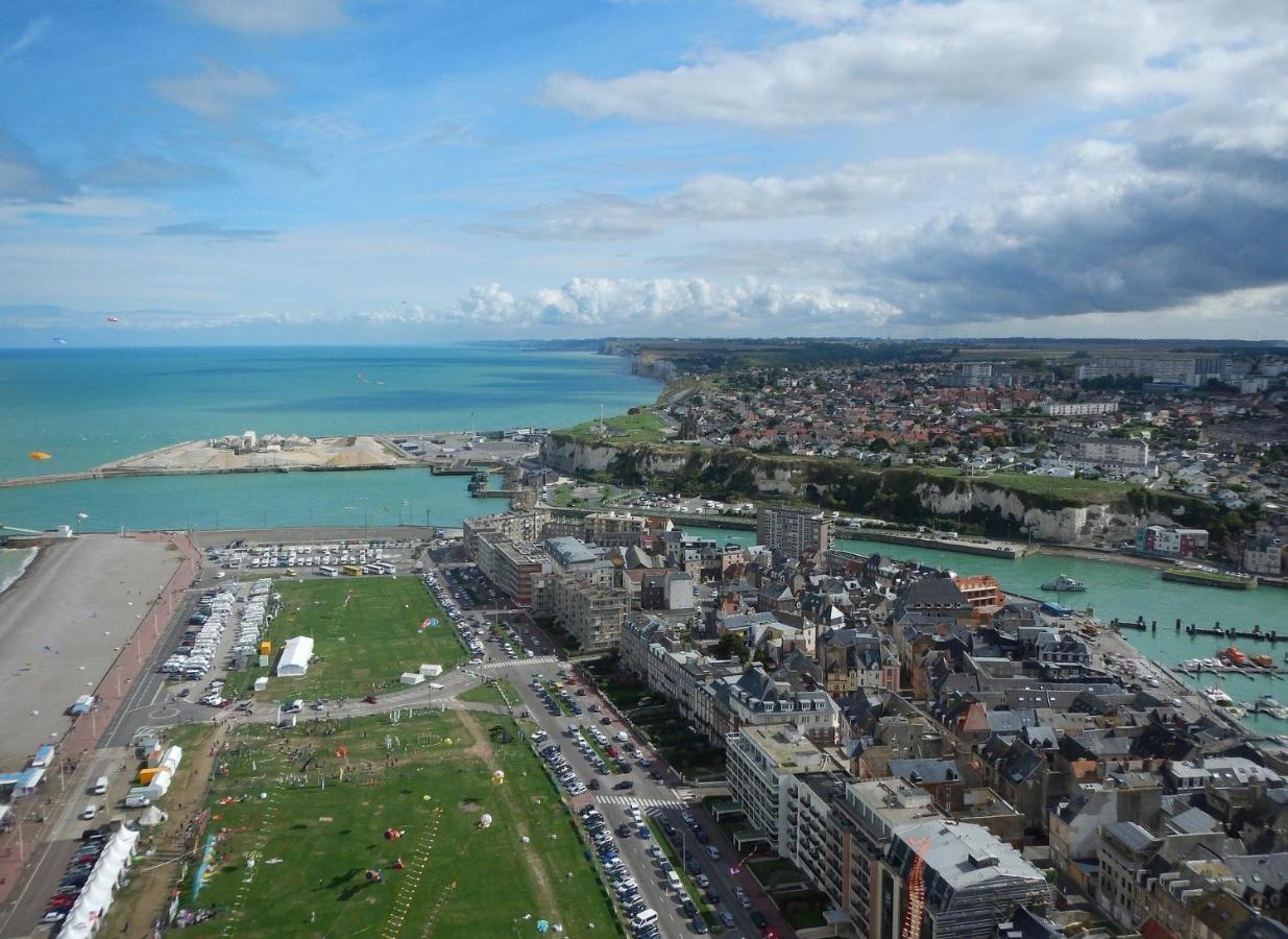 迪耶普L'Horizon Bleu - Vue Panoramique & Proche Plage - Espace & Confort公寓 外观 照片